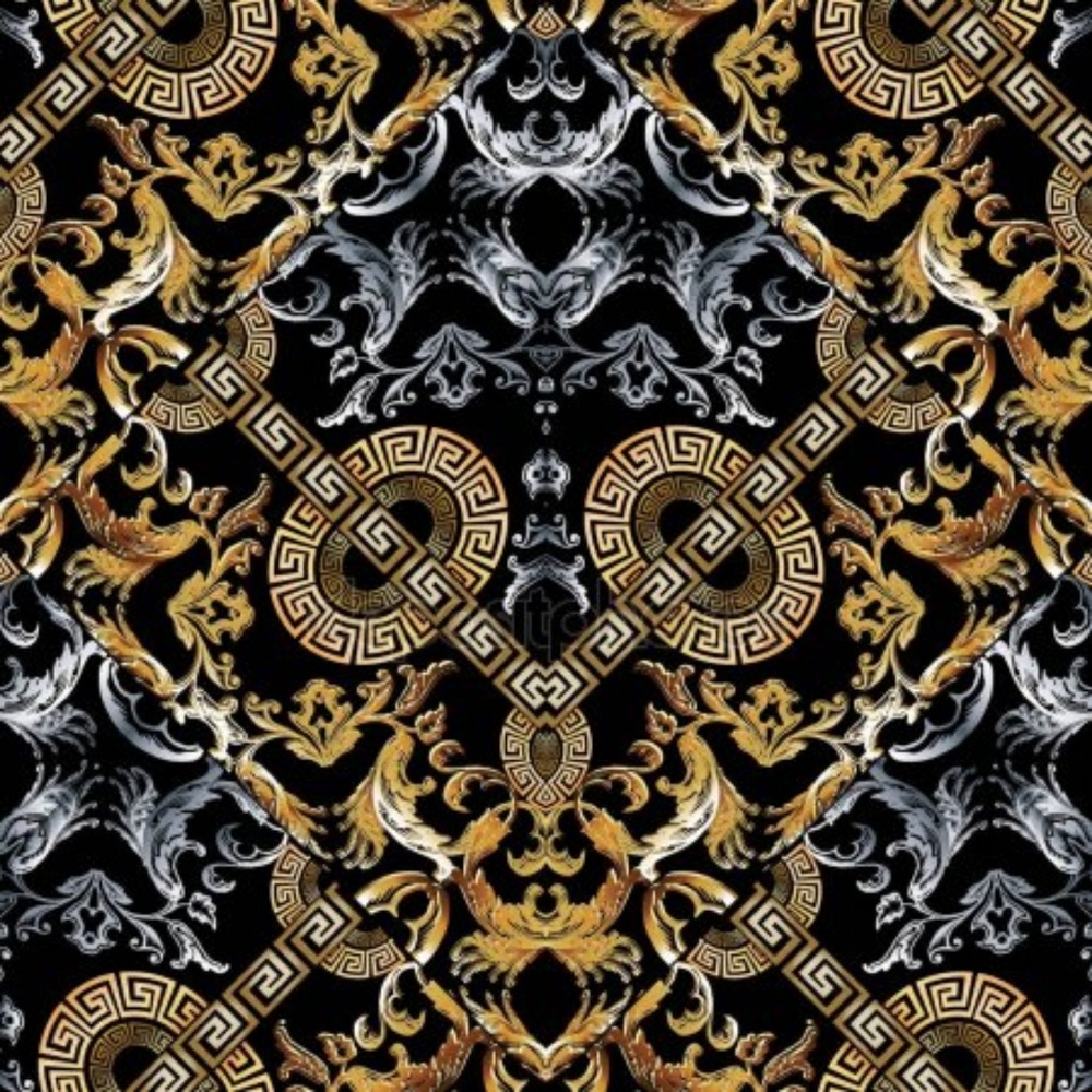 Baroque seamless pattern luxury design pant suit - Picture 4 of 4